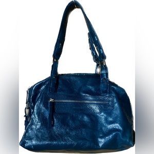 Francesco Biasia Turquoise 100% Genuine Leather Bag